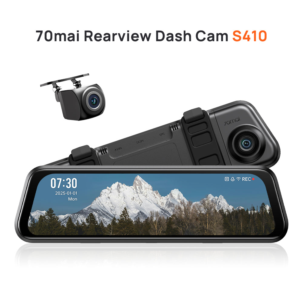 70mai Dash Cam S410 กล้องติดรถยนต์ จอทัช 9.35 นิ้ว Full WDR