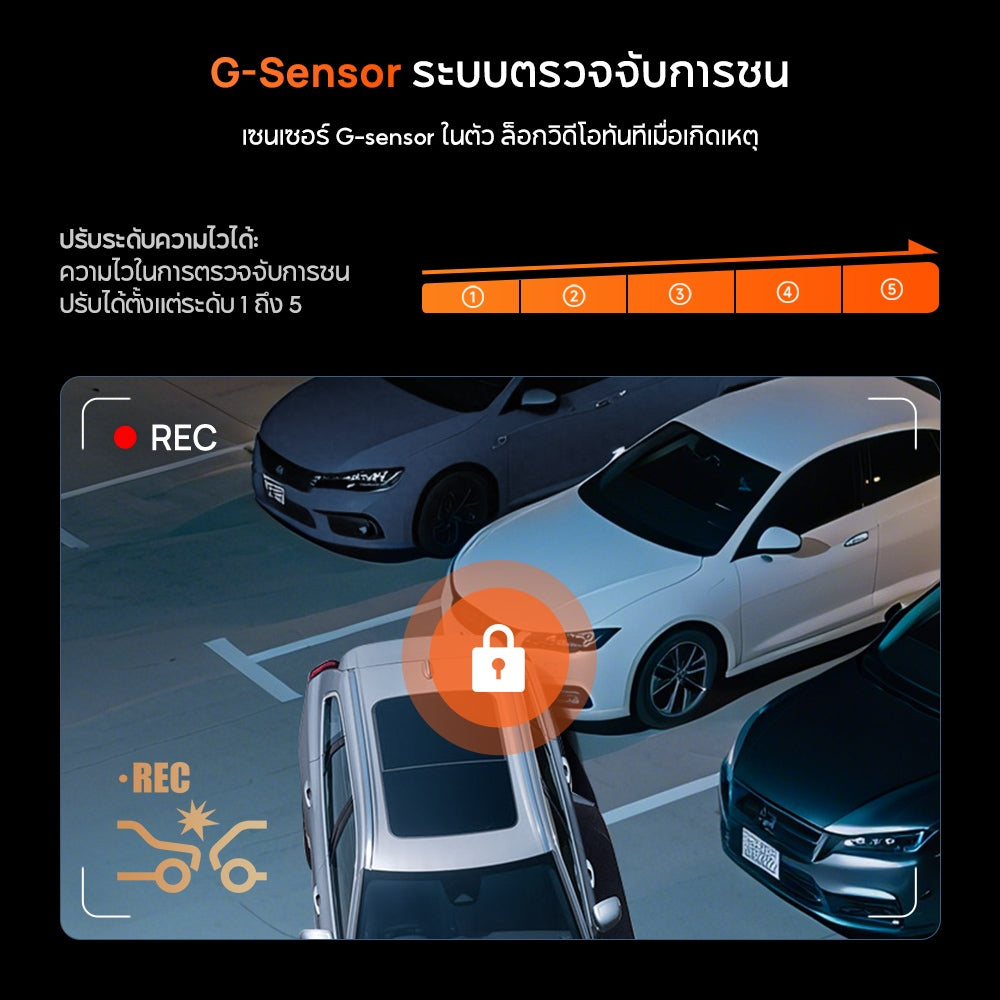 70mai บันทึก 3 ช่องทาง Dash Cam T400