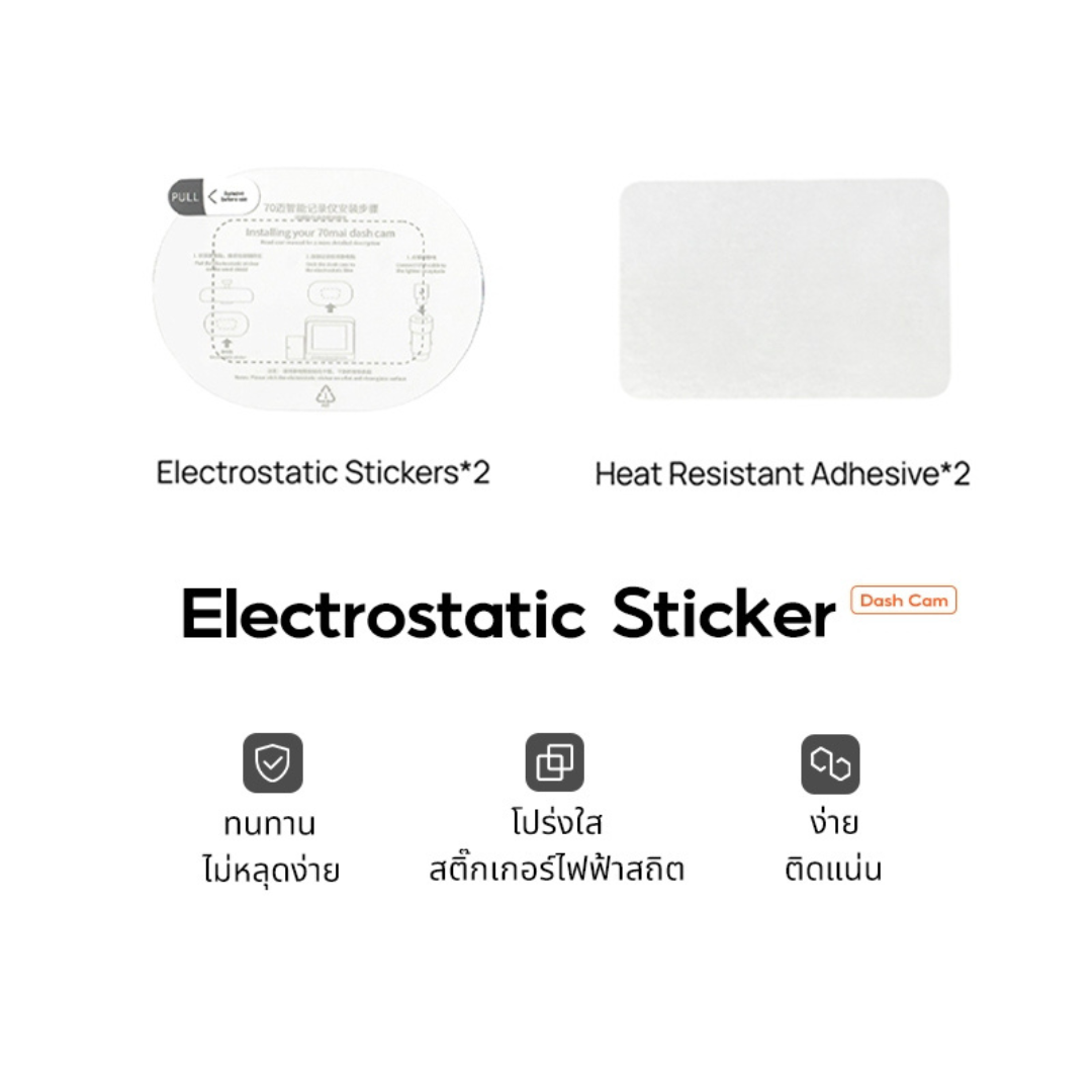 Sticker สำหรับติดกล้องรถยนต์