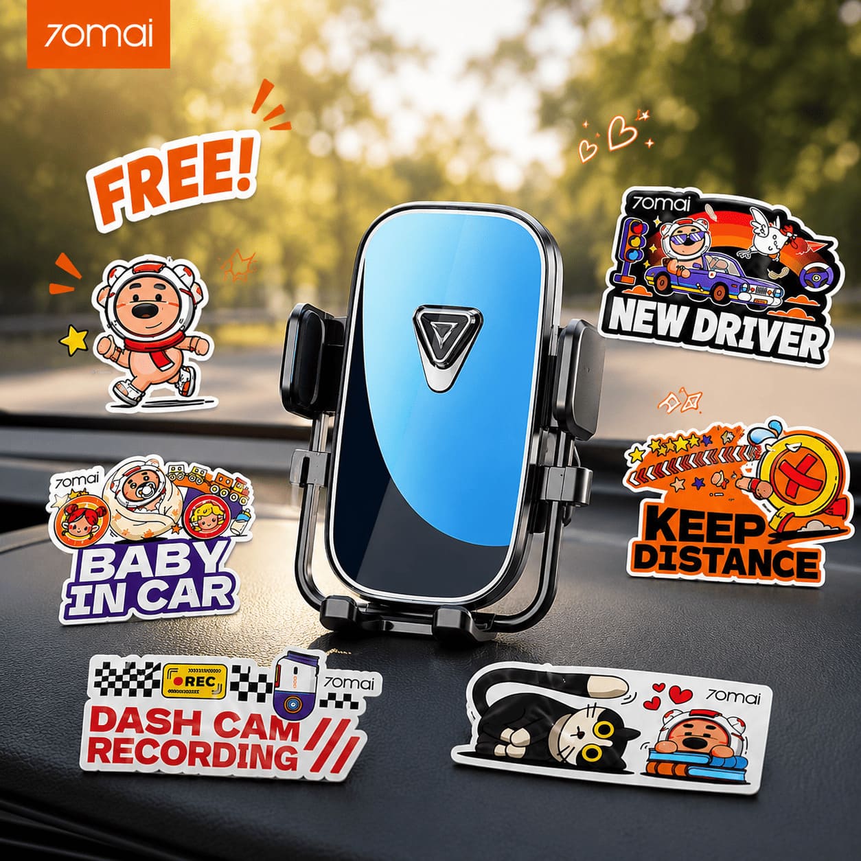 70mai Cupula Phone Holder ที่ยึดโทรศัพท์ในรถ
