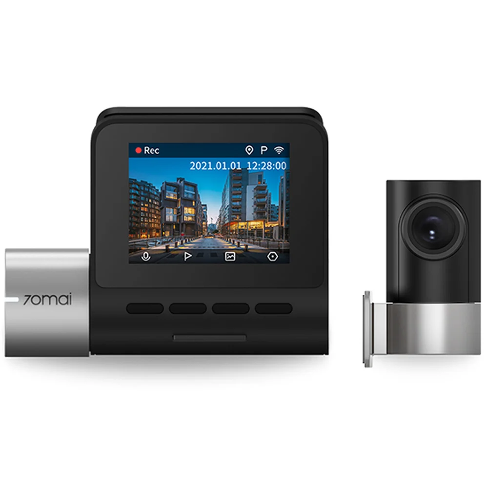 กล้องติดรถยนต์อัฉริยะ Pro Plus Dash Cam A500s 1944P + กล้องหลัง RC06 Built-In GPS 2.7K Full HD