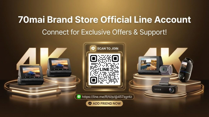 70mai Brand Store Official LINE Account: ยกระดับบริการหลังการขายกล้องติดรถยนต์แบบครบวงจร