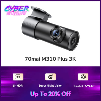 70mai Dash Cam M310 Plus 3K WDR กล้องติดรถยนต์