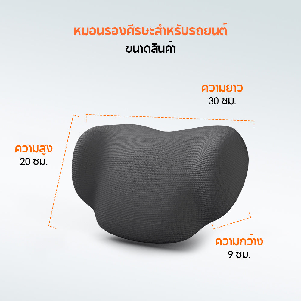 70mai ชุดหมอนรองหลังและหมอนรองศีรษะในรถยนต์ตามหลักสรีรศาสตร์