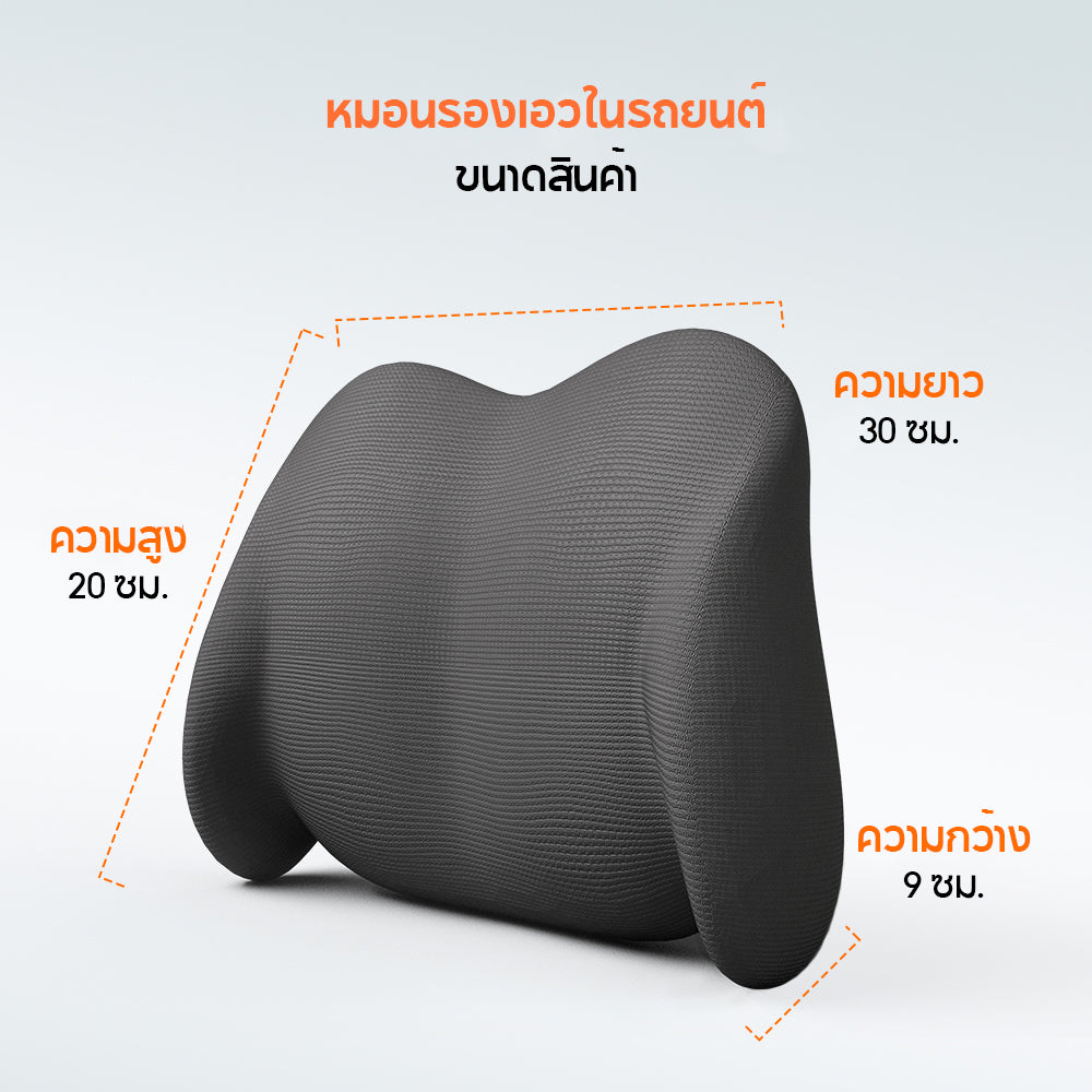 70mai ชุดหมอนรองหลังและหมอนรองศีรษะในรถยนต์ตามหลักสรีรศาสตร์