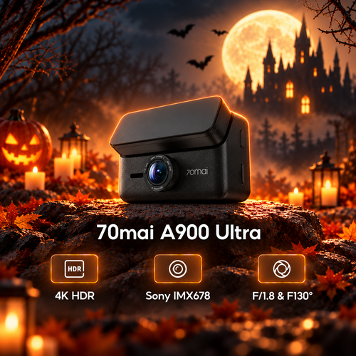 70mai Dash Cam A900 Ultra 4G 2-Channel 30 FPS กล้องติดรถยนต์ 4K