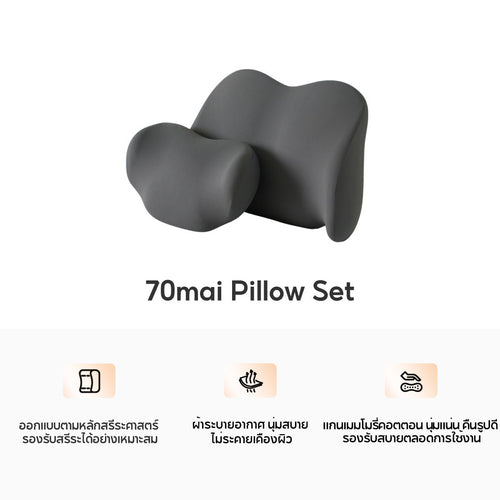 70mai Ergonomic Car Lumbar and Headrest Pillow Set