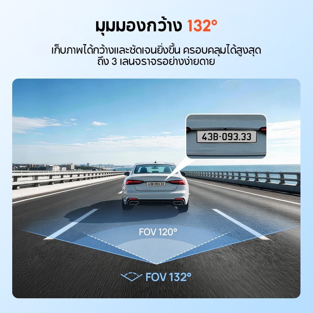 70mai Dash Cam A210 1080P HDR กล้องติดรถยนต์